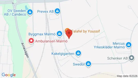Industrilokaler att hyra i Fosie - kort over placeringen