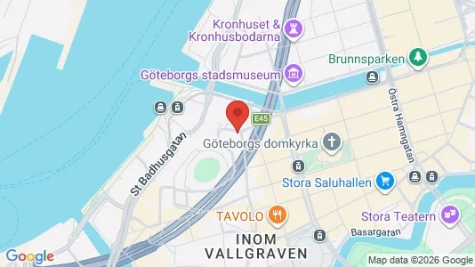 Kontorslokaler att hyra i Göteborg Centrum - kort over placeringen