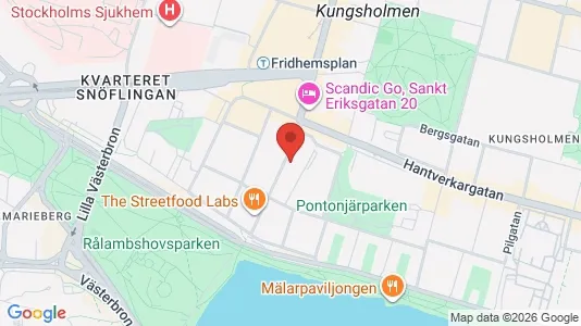 Kontorslokaler att hyra i Kungsholmen - kort over placeringen