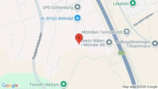 Kontorslokaler att hyra i Mölndal - kort over placeringen