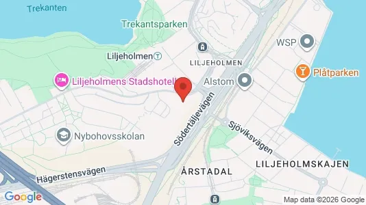 Kontorslokaler att hyra i Södermalm - kort over placeringen