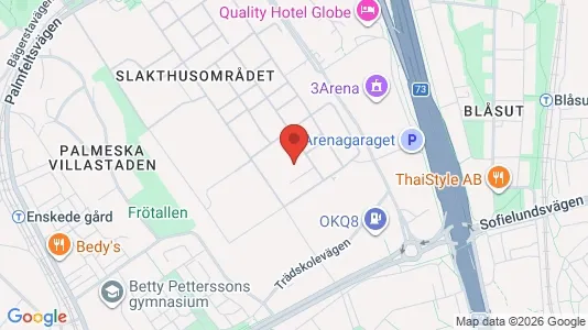 Lagerlokaler att hyra i Söderort - kort over placeringen