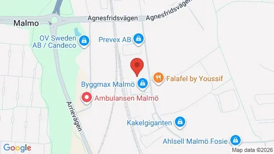 Industrilokaler att hyra i Fosie - kort over placeringen