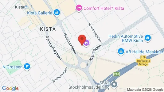 Kontorslokaler att hyra i Västerort - kort over placeringen