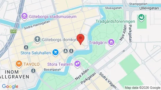 Kontorslokaler att hyra i Göteborg Centrum - kort over placeringen