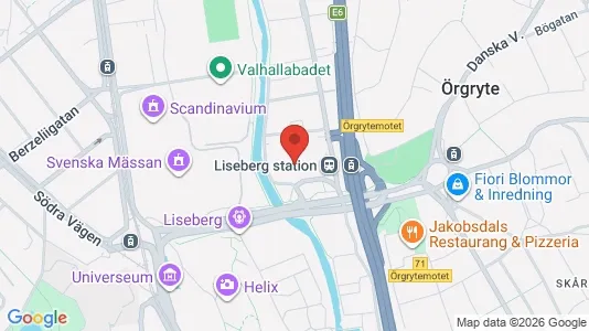 Kontorslokaler att hyra i Örgryte-Härlanda - kort over placeringen