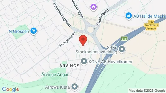 Kontorslokaler att hyra i Västerort - kort over placeringen