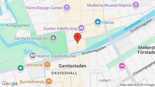 Kontorslokaler att hyra i Malmö Centrum - kort over placeringen