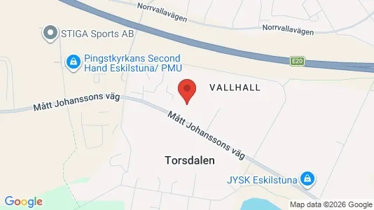 Industrilokaler att hyra i Eskilstuna - kort over placeringen