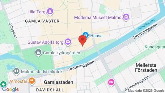 Kontorslokaler att hyra i Malmö Centrum - kort over placeringen