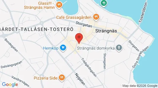 Kontorslokaler att hyra i Strängnäs - kort over placeringen