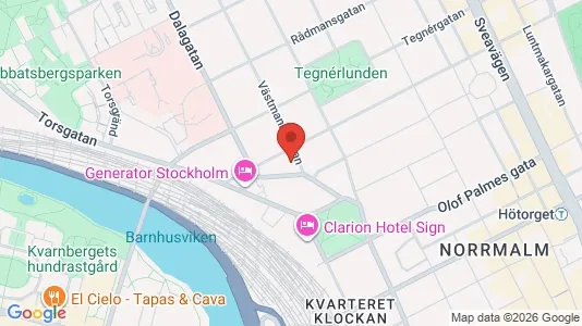 Kontorslokaler att hyra i Stockholm Innerstad - kort over placeringen