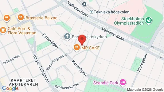 Kontorslokaler att hyra i Östermalm - kort over placeringen