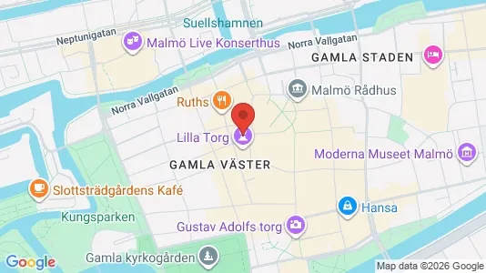 Kontorslokaler att hyra i Malmö Centrum - kort over placeringen