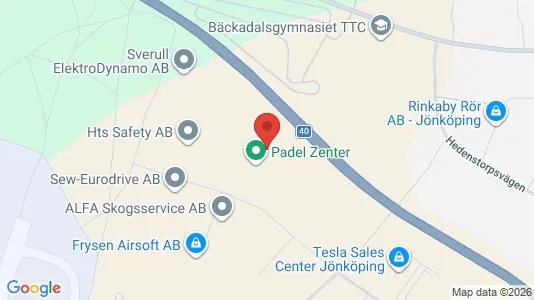 Industrilokaler att hyra i Jönköping - kort over placeringen