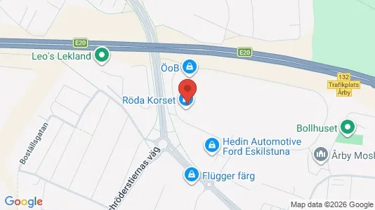 Affärslokaler att hyra i Eskilstuna - kort over placeringen