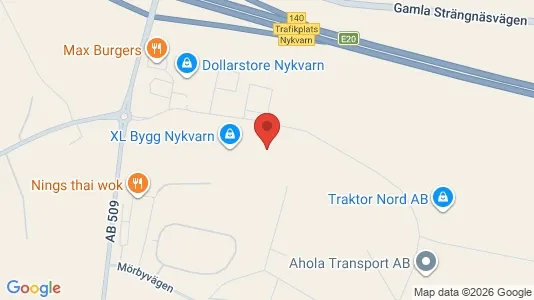 Kontorslokaler att hyra i Nykvarn - kort over placeringen