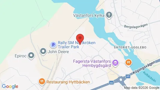 Industrilokaler att hyra i Fagersta - kort over placeringen