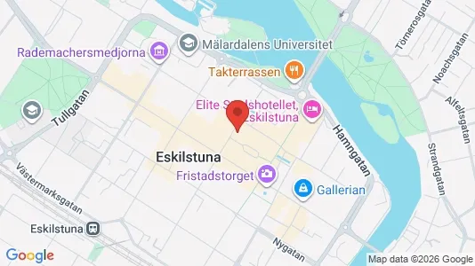 Kontorslokaler att hyra i Eskilstuna - kort over placeringen
