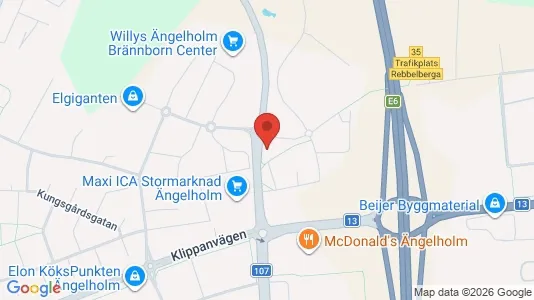 Kontorslokaler att hyra i Ängelholm - kort over placeringen