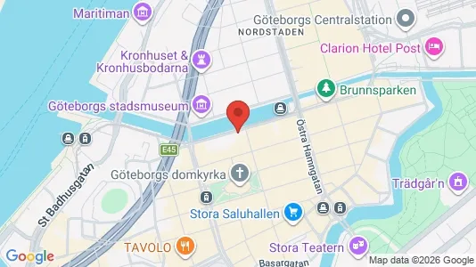 Kontorslokaler att hyra i Göteborg Centrum - kort over placeringen