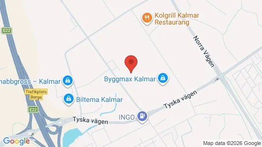 Kontorslokaler att hyra i Kalmar - kort over placeringen