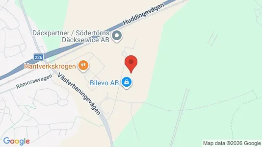 Industrilokaler att hyra i Botkyrka - kort over placeringen