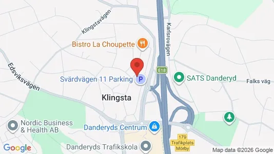Kontorslokaler att hyra i Danderyd - kort over placeringen