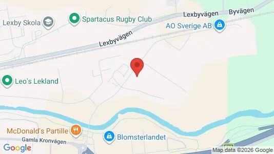 Industrilokaler att hyra i Partille - kort over placeringen