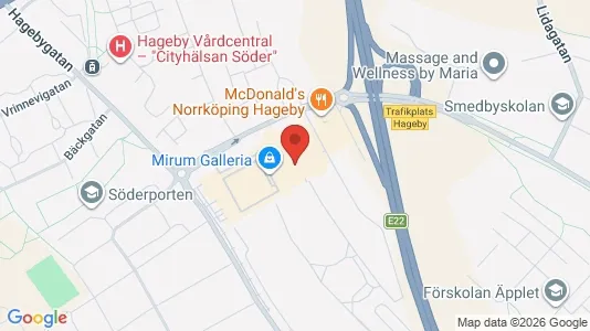 Kontorslokaler att hyra i Norrköping - kort over placeringen