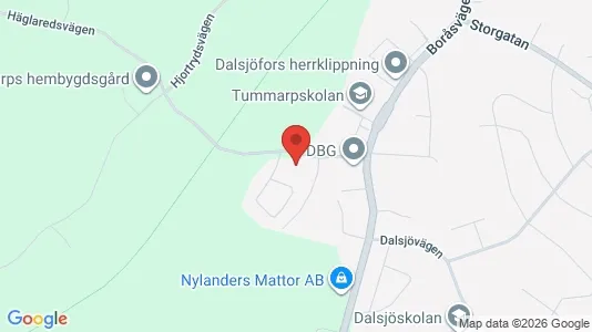 Affärslokaler att hyra i Borås - kort over placeringen