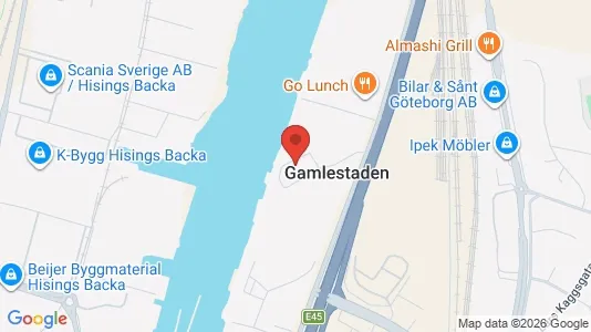 Kontorslokaler att hyra i Göteborg Östra - kort over placeringen