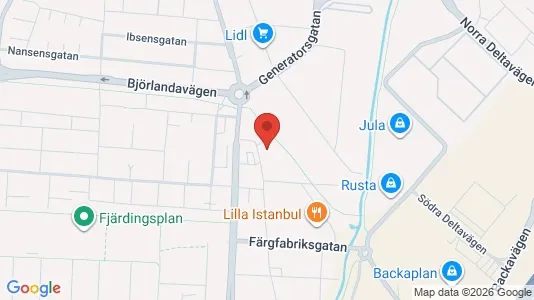 Kontorslokaler att hyra i Lundby - kort over placeringen