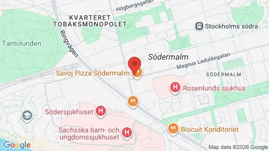 Kontorslokaler att hyra i Södermalm - kort over placeringen