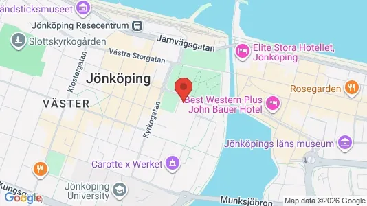 Kontorslokaler att hyra i Jönköping - kort over placeringen
