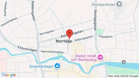 Kontorslokaler att hyra i Norrtälje - kort over placeringen