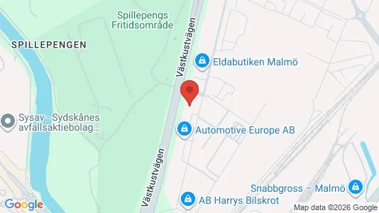 Kontorslokaler att hyra i Malmö Centrum - kort over placeringen