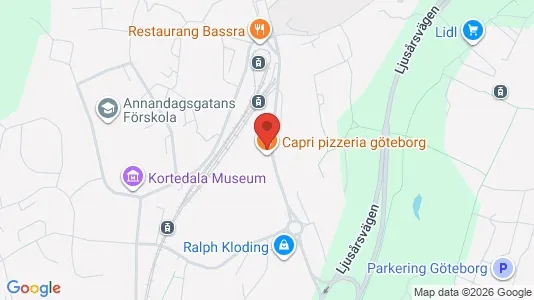 Lagerlokaler att hyra i Göteborg Östra - kort over placeringen