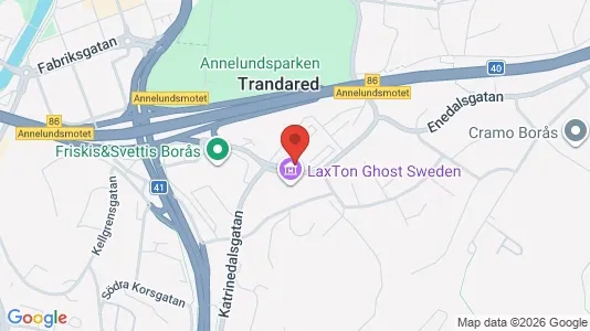 Kontorslokaler att hyra i Borås - kort over placeringen