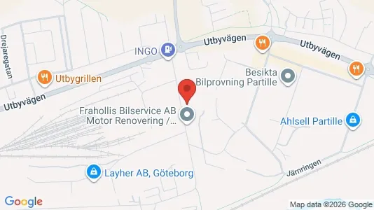 Kontorslokaler att hyra i Göteborg Östra - kort over placeringen