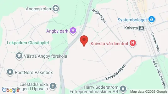 Industrilokaler att hyra i Knivsta - kort over placeringen