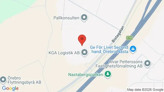 Kontorslokaler att hyra i Örebro - kort over placeringen