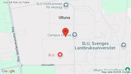Kontorslokaler att hyra i Uppsala - kort over placeringen