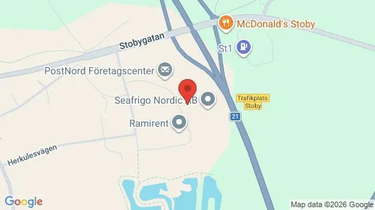 Industrilokaler att hyra i Hässleholm - kort over placeringen