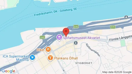 Kontorslokaler att hyra i Majorna-Linné - kort over placeringen