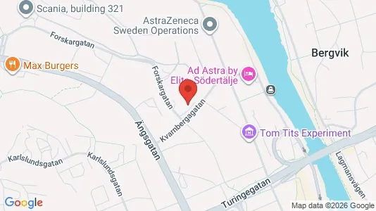Kontorslokaler att hyra i Södertälje - kort over placeringen