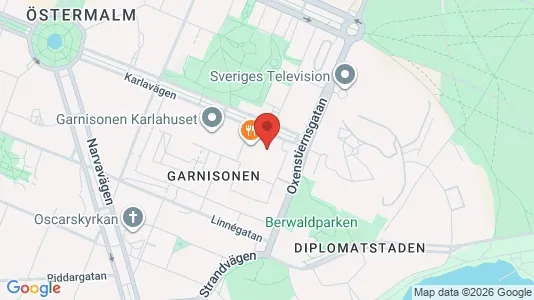 Kontorslokaler att hyra i Östermalm - kort over placeringen