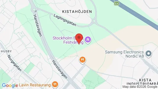 Lagerlokaler att hyra i Västerort - kort over placeringen