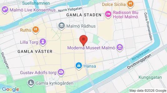 Kontorslokaler att hyra i Malmö Centrum - kort over placeringen
