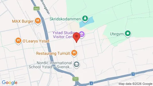 Kontorslokaler att hyra i Ystad - kort over placeringen